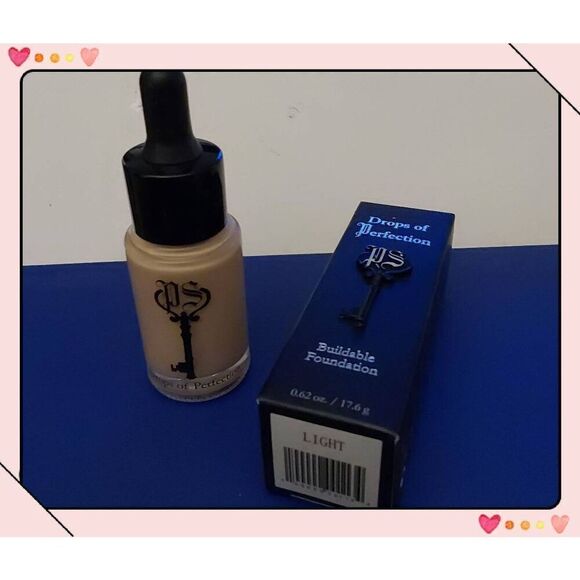 BNIB~Private Society Cosmetics Drops of Perfection Buildable Foundation in Light - Picture 1 of 5